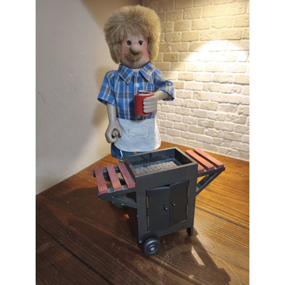 Vintage 1999 Zim's Red Neck BBQ Chef Smoker Grill Nutcracker Limited Edition